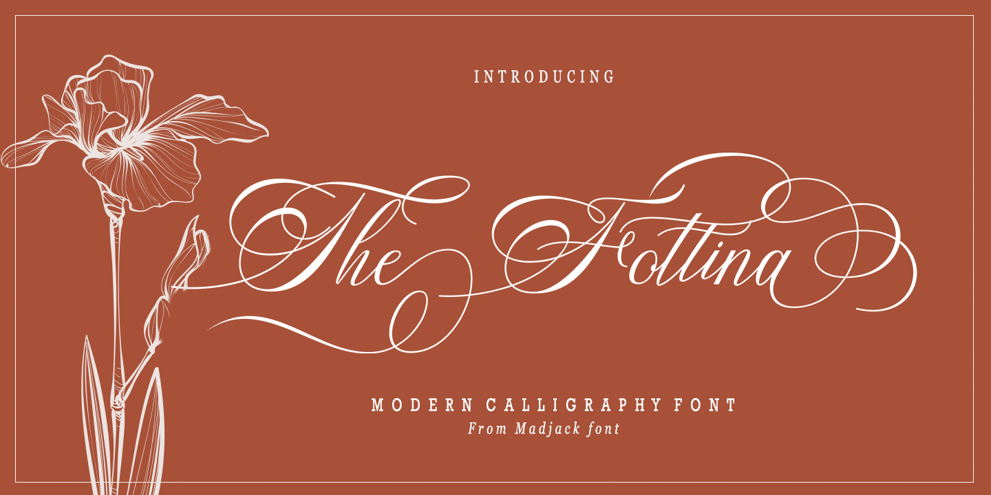 Example font The Fottina Script #1
